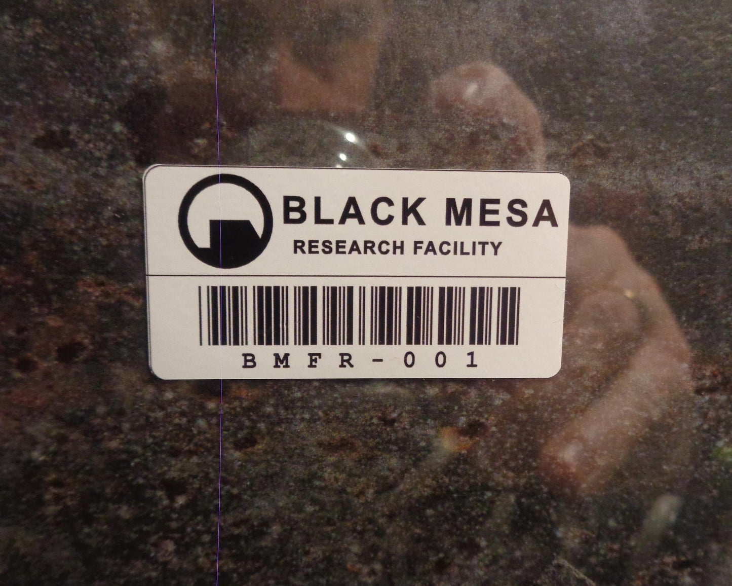 Black Mesa asset tag Vinyl Sticker