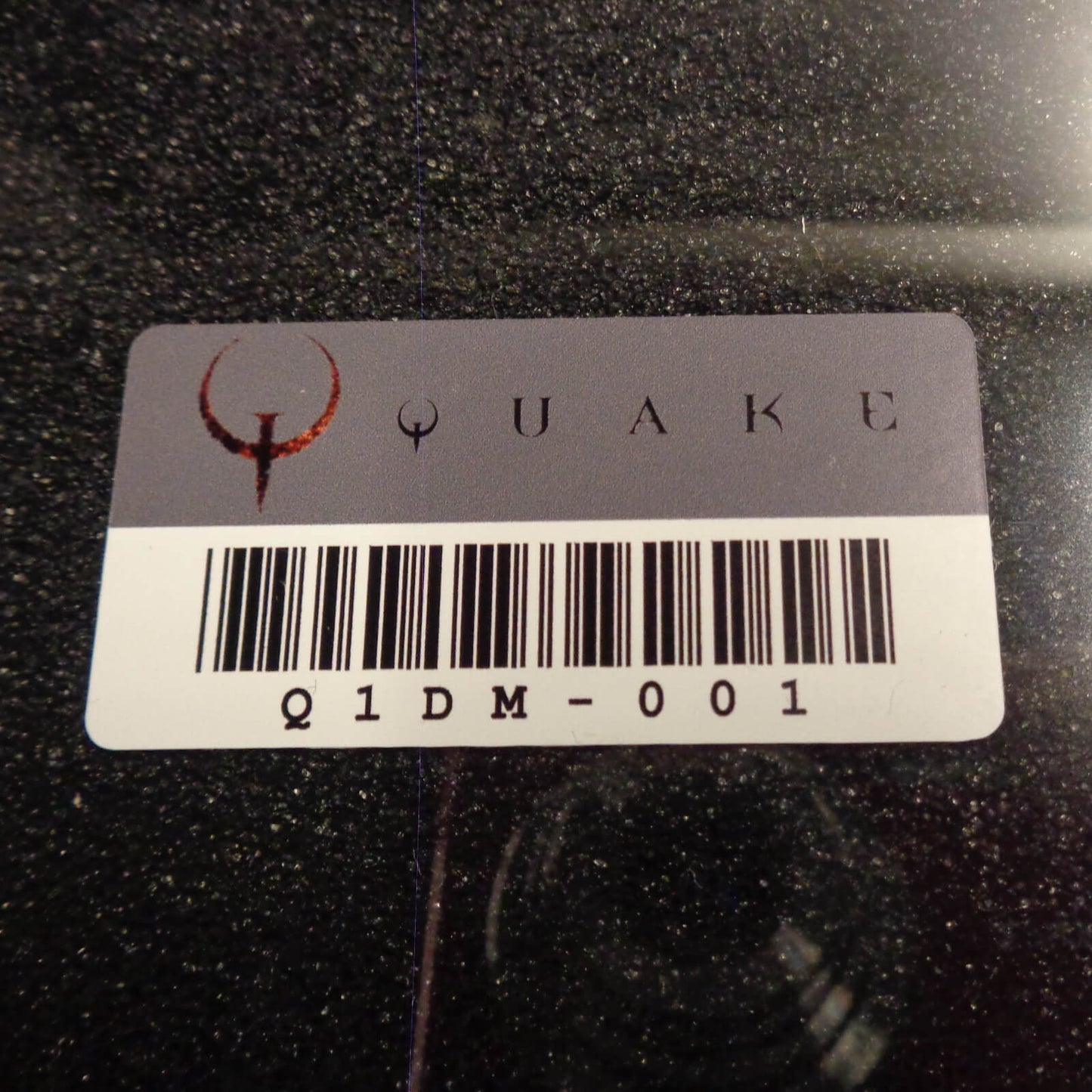 Quake asset tag Sticker