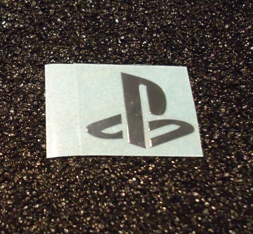Sticker PlayStation Logo Label Badge 1.7cm x 1.3cm [165]