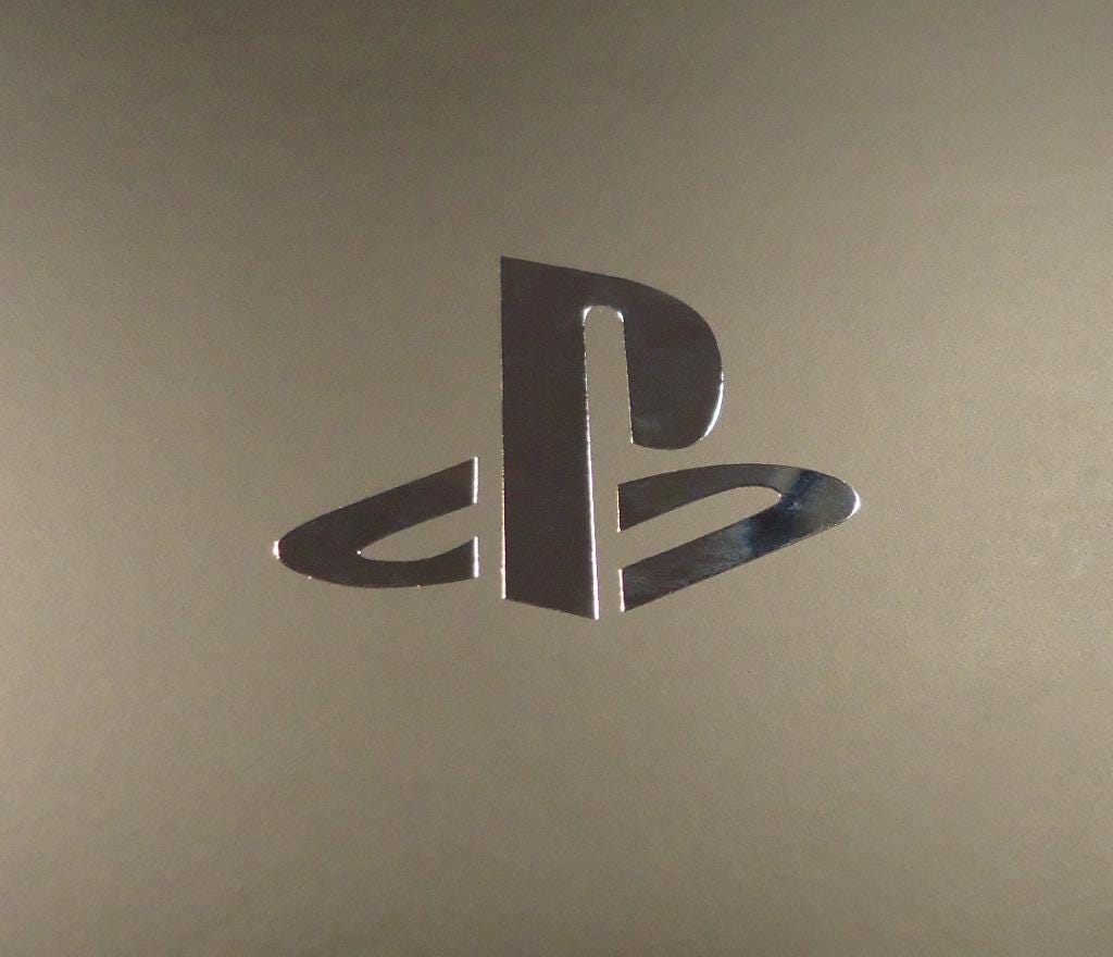 Sticker PlayStation Label Badge Logo 3.5cm x 2.7cm [165b]