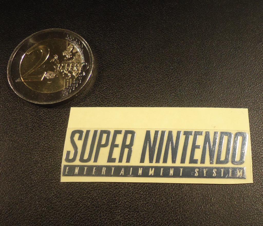 Sticker Super Nintendo SNES Label / Aufkleber / Sticker / Badge / Logo 50mm x 13mm [245]