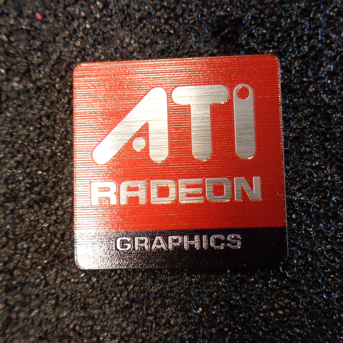 Sticker ATI Radeon Retro PC Logo Label Decal Case Badge [498]