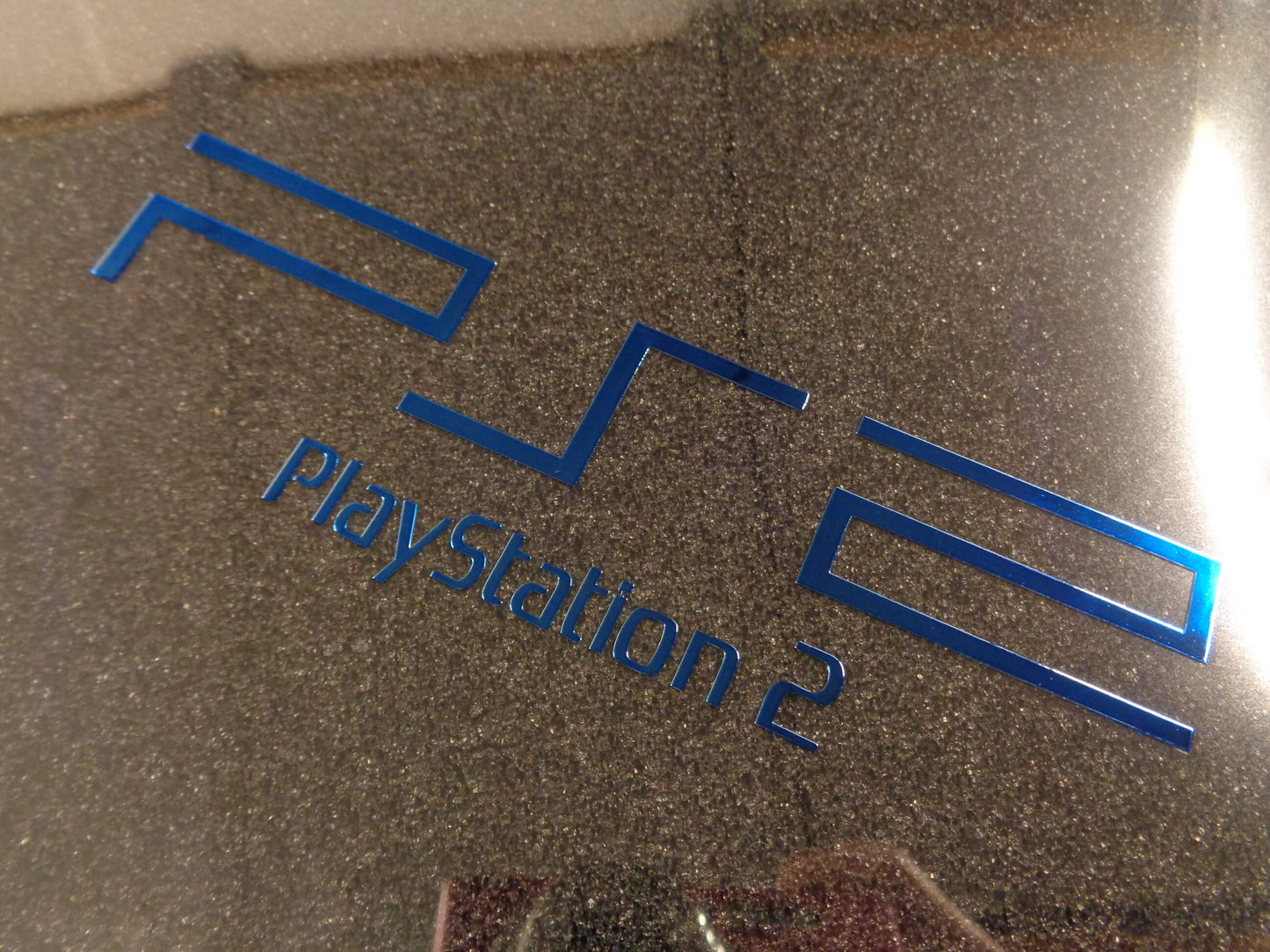 Sticker PlayStation 2 BLUE Label / Aufkleber / Sticker / Badge / Logo 12,2 x 3,5cm [266c]