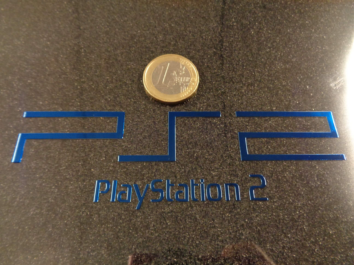 Sticker PlayStation 2 BLUE Label / Aufkleber / Sticker / Badge / Logo 12,2 x 3,5cm [266c]