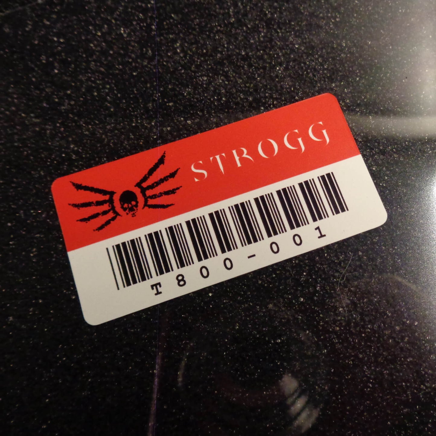 Sticker Quake Strogg asset tag Case Logo Label Decal Badge 2x1 in [822]