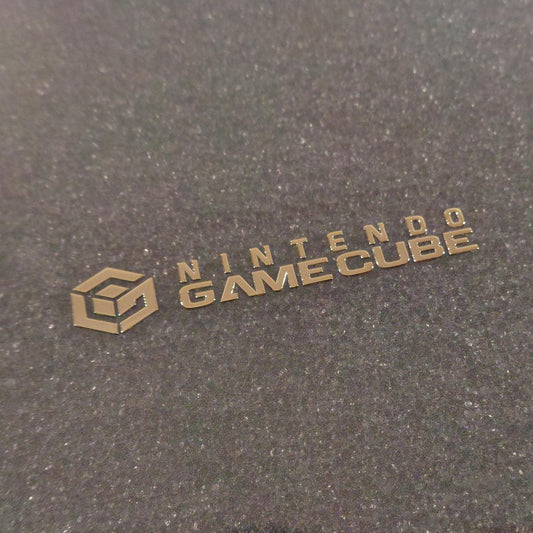 Sticker GameCube Gold Metallic Label Badge Logo [163c]