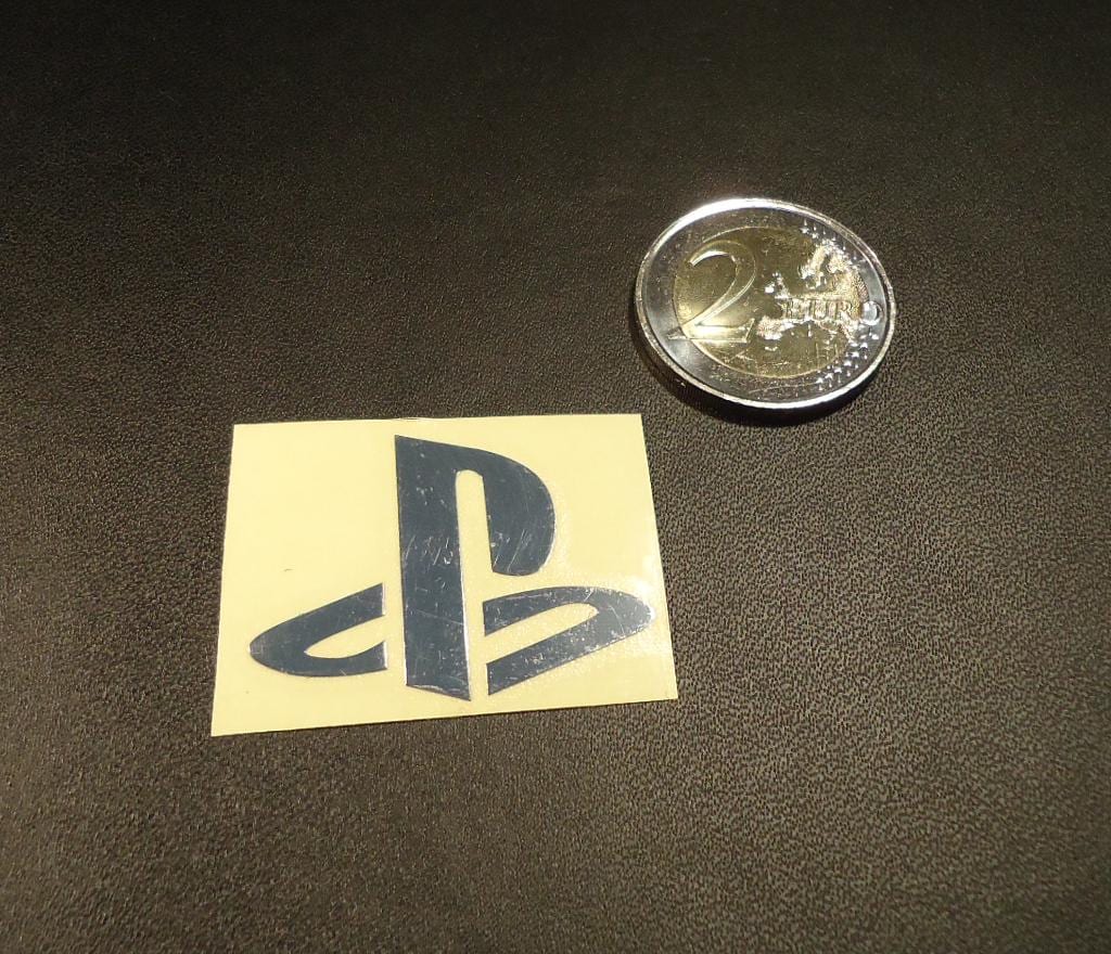 Sticker PlayStation Label Badge Logo 3.5cm x 2.7cm [165b]