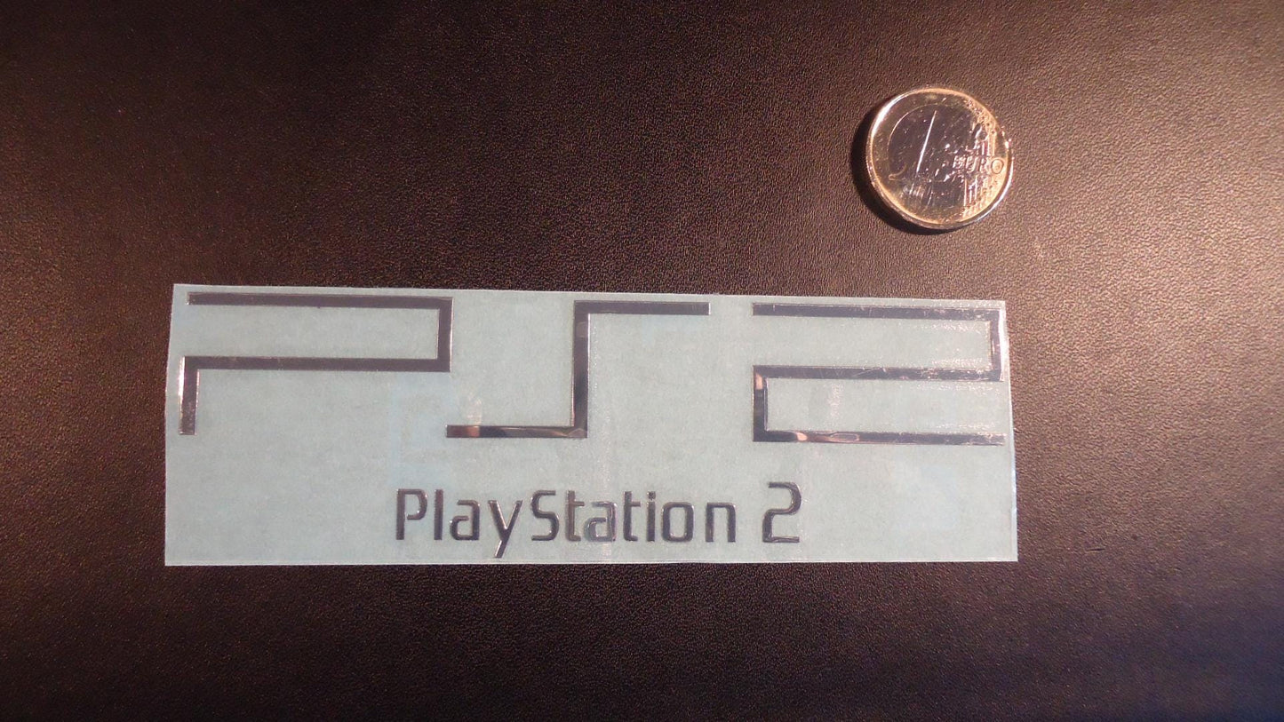 Sticker PlayStation 2 Silver Label / Aufkleber / Sticker / Badge / Logo 12,2 x 3,5cm [266]
